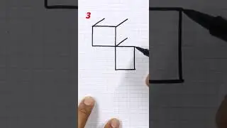 ✅ Dibujos en 3D 👉 Como Dibujar CUBOS en 3D para Principiantes 