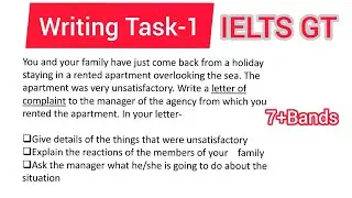IELTS LETTER WRITING | Semi Formal Letter
