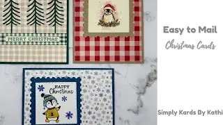 Make Christmas Cards Easy to Mail: Simple & Flat Designs