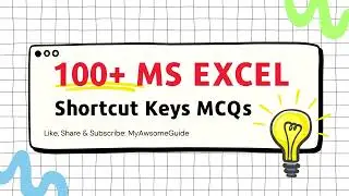 Excel Shortcuts 2023 | Best Excel Shortcuts Keys Questions and Answers | Keyboard Shortcuts