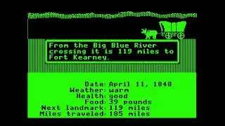 The Oregon Trail (1971) - Side 1 (Green Screen)