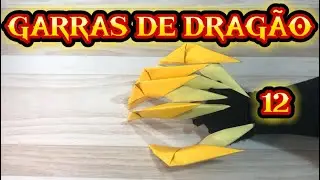 Como fazer garras de dragão 12 #dragonclaw #paperclaws