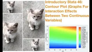 Introductory Stata 46: Contour Plot(Graphs For Interaction Effect Between Two Continuous Variables)