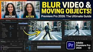 Premiere Pro 2026 :  How to Blur Part of Video or Moving Objects - اردو / हिंदी