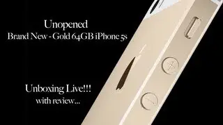 UNOPENED Apple iPhone (Gold Edition) 5s 64 GB - UNBOXING