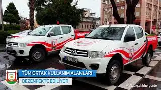 Şanlıurfa Büyükşehir Belediyesi"tüm sosyal tesislerde dezenfekte çalışmalarına devam etti.