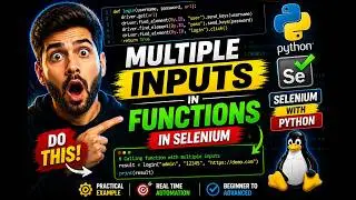 Multiple Inputs in Python Functions Automation Testing