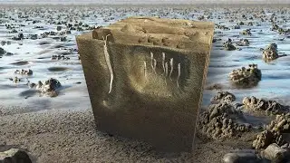 This Augmented Reality Poster Shows What's Beneath the Sandflats and it's Not what You Expect