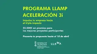 ¡Apúntate al Programa de LLAMP Aceleración 3i!