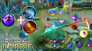 Top Global Karrie Solo Rank | Challenge Karrie Full Build Biru ~ Mobile Legends