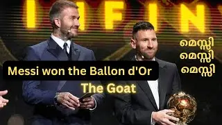 Messi won Ballon d'Or Cup 2023
