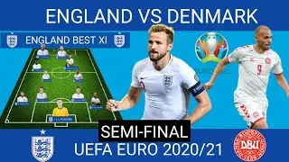 ENGLAND VS DENMARK | UEFA EURO 2020/21 SEMI-FINAL ENGLAND SQUAD (WITH FIELD POSITION) | HARRY KANE
