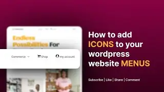 How to add Icons to your Wordpress website Menus -free 