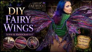 Fibre Art Fairy Wings - Organza Fairy Wings - DIY Costume Wings