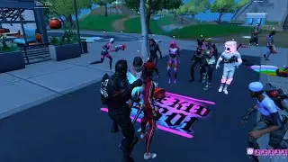 Black Knight Being SUS To Girl Skins In Party Royale 😂