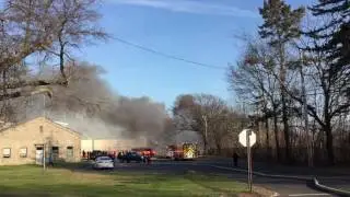 Brush Fire at Raybestos Brakettes softball field on Frog Pond Lane in Stratford, CT