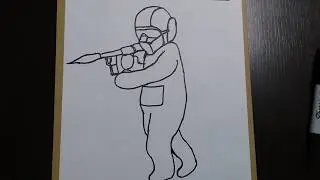 How to draw Sergeant Miles from Slendytubbies 3