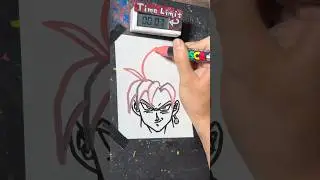 【ASMR】Drawing Goku Black in 40 Sec