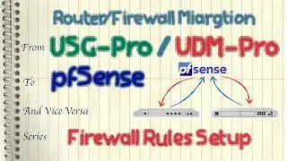 Router/Firewall Migration - UniFi USG-Pro/UDM-Pro/pfSense - Firewall Rules Setup
