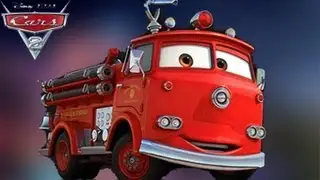 Disney Cars 2 Die-Cast Red Fire Engine Truck Deluxe Mattel Pixar Cars review characters lababymusica