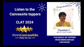 CLAT 2024 Topper AIR 31 Priyaranjan V JourneyI TOPPER Talk with Ridhi Mam #clat  #trending #podcast