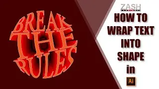 How to Wrap Text into Shape in Adobe Illustrator | Adobe Illustrator Tutorial 2022