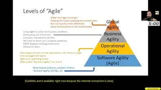 Global Agility Experiment