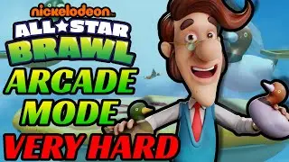 Nickelodeon All-Star Brawl | Arcade Mode: Hugh Neutron (Very Hard)