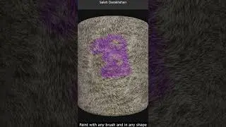 Dynamic Advanced Fur Material in Substance Painter - Color Painting #substance3dpainter #fur