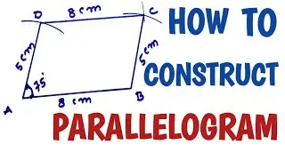 How to construct a parallelogram.