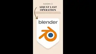 Blender Dersleri - Adjust Last Operation 