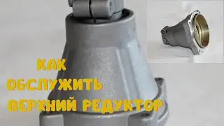 How to service the upper gearbox of a Chinese brush cutter