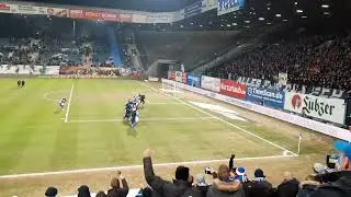 Hansa Rostock - St.Pauli  Die Fans singen, die Scheisse kommt vom Millerntor