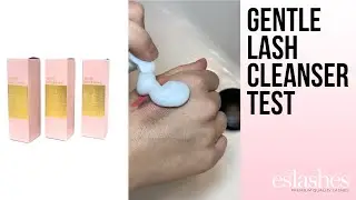 Eslashes Gentle Cleanser For Eyelash Extensions (Short Clip)