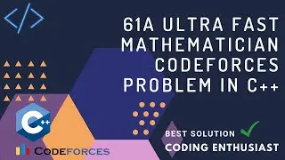 61A Ultra fast Mathematician codeforces problem in c++ | codeforces for beginners | codeforces solve
