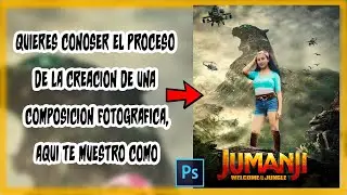 Como crear un cartel de la película - JUMANJI | Tutorial en Photoshop paso a paso( Fácil ) 🚀 .