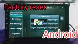 Factory reset Android head unit