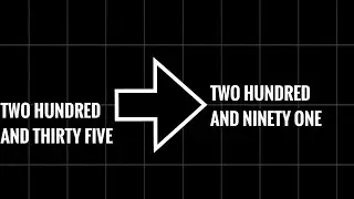 How to Pronounce the Numbers ‘Two Hundred And Thirty Five to Two Hundred And Ninety One’ in English