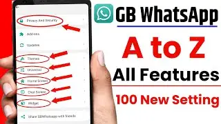 GB WhatsApp A To Z All Features Settings | GB WhatsApp All Settings | gb whatsapp features in hindi