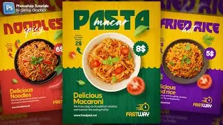 Creative Restaurant Food Flyer Design in Photoshop