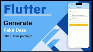 How to Generate Fake data in flutter 2024 | Faker package #flutter #fake