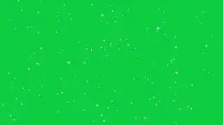 HD Green Screen | 5 minutes SMALL TWINKING STARS Effect  - Magical Visuals