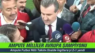 Ampute Milli Takım Şampiyonluğu Sonrası ' rte : Beşiktaş stadını bizim verdiğimiz paralarla yaptı. '