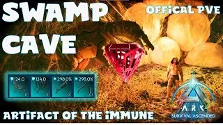 Swamp Cave Tour - Best Loot Crates Ever - Ark Survival Ascended - Official PVE