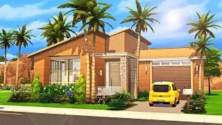 Simple Mid Century for 3 Sims 🧡 || The Sims 4 Family Home: Speed Bulid