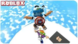 Роблокс: КАК АЛЬБЕРТ И ПОЗЗИ ЗАБРАЛИСЬ НА НЕБО В МЭД СИТИ? | Роблоксер Альберт