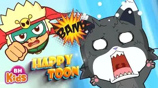 Hoạt Hình Happy Toon, Siêu Nhân Vui Vẻ | Người Bảo Vệ Lõi Năng Lượng: Hoá trang thành siêu bự