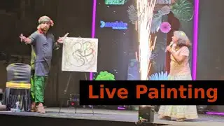 Live Painting By Artist Debanjan Majumdar Performance on Raaga