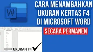 How to Permanently Add F4 Paper Size in Microsoft Word