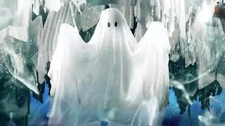 Purple Spooky Ghosts Matte Stream Transition OBS Stinger Youtube